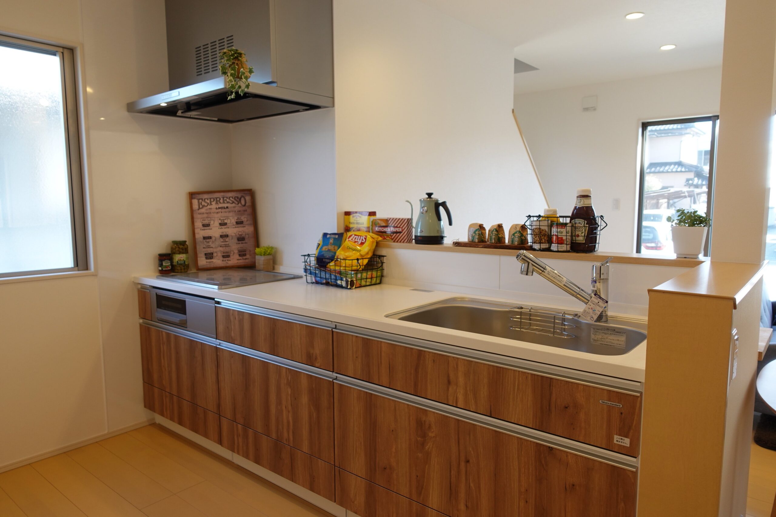 見晴らしの良いキッチン